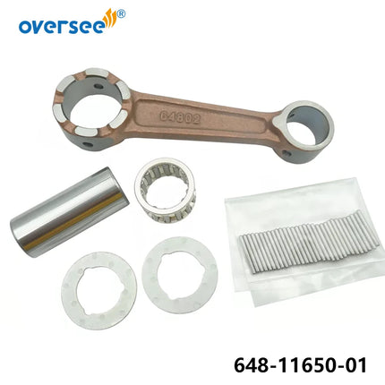 Oversee 648-11650 Connecting Rod Kit For Yamaha Outboard Motor 2T 25HP 648 Model 648-11650-00;648-11650-01