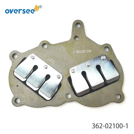 Reed Valve Assembly 362-02100-1 with Gaskets For Tohatsu Nissan M9.9 M15 M18 / NS9.9 NS15 NS18 Outboard Engine 36202-1001M
