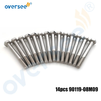 90119-08M09 Bolt for Yamaha 60HP 70HP 225HP 250HP 2 Stroke Outboard Engine