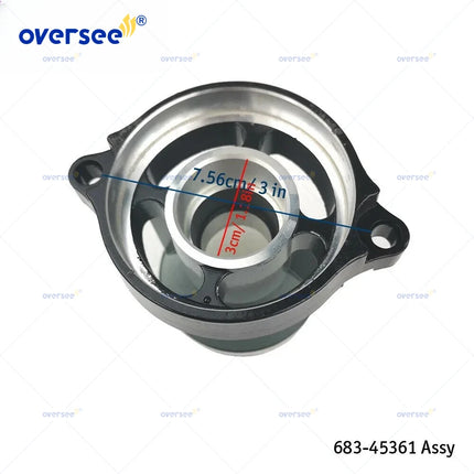 683 6B4 Lower Casing Cap Assy For Yamaha 2 Stroke 15HP 9.9HP Outboard Engine With Bearings and Seals 683-45361 6B4-45361