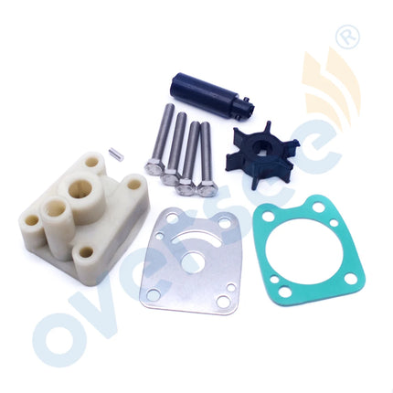 6E0-W0078-00 Water Pump Impeller Repair Kit For Yamaha 2T 4HP 5HP Outboard Engine Powertec Seapro 6E0-W0078-A2 6E0-W0078