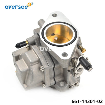 66T-14301-02 66T-14301 Carburetor Carb Assy For Yamaha Outboard Motor 2 Stroke 40HP 40X E40X 40XMH 66T1430102 New Model