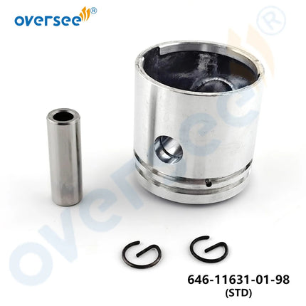 646-11631 Piston Kit STD for Yamaha 2HP 2-Stroke Outboard Engine 646-11631-01-98