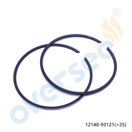 12140-93121-025 Piston Ring Set +025 For Suzuki DT15 15HP 2 Stroke Outboard Motor 59.25mm