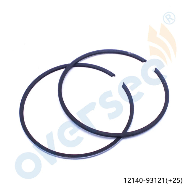 12140-93121-025 Piston Ring Set +025 For Suzuki DT15 15HP 2 Stroke Outboard Motor 59.25mm