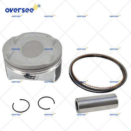 6CE-11631-01 Piston Set with Rings STD for Yamaha 4T 200 225 250 300HP Outboard Engine 6CE-11631-01-00