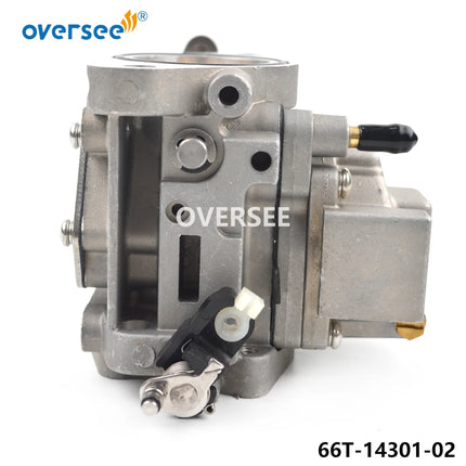 66T-14301-02 66T-14301 Carburetor Carb Assy For Yamaha Outboard Motor 2 Stroke 40HP 40X E40X 40XMH 66T1430102 New Model