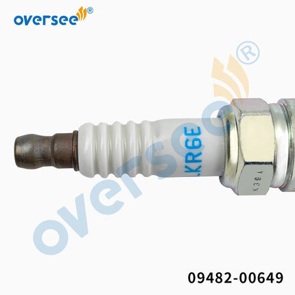 4PCS SPARK PLUG LKR6 09482-00649 For Suzuki Marine DF 115-200HP 0948200649