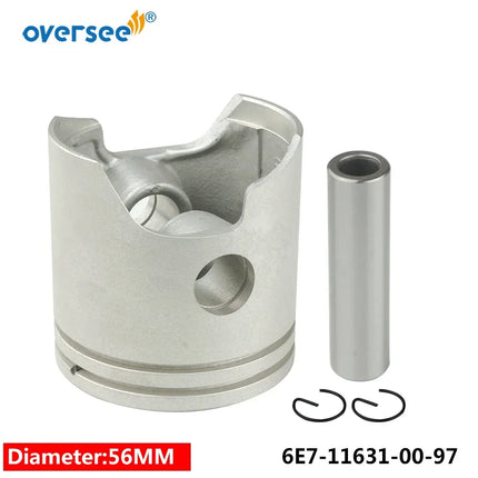 6E7-11631-00-97 STD Piston Set with Rings For Yamaha Outboard 2T 9.9HP 15HP Engine 683/682/6E7/6E8/63V Parsun Hidea Seapro HDX