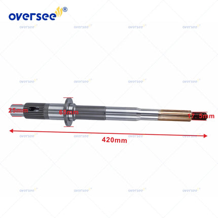 6K1-45611-10 Propeller Shaft for Yamaha Outboard F L 115-200HP 2/4 Stroke Engine Prop Shaft