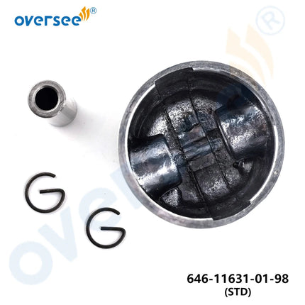646-11631 Piston Kit STD for Yamaha 2HP 2-Stroke Outboard Engine 646-11631-01-98