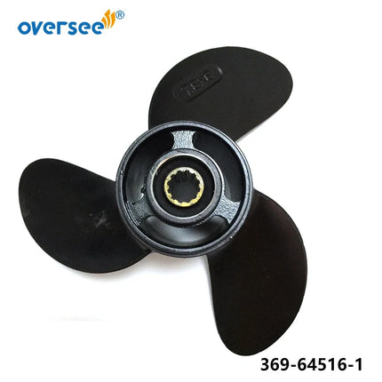 OVERSEE Boat Motor 369-64516 Propeller Aluminium For Tohatsu Nissan Outboard 369-64516-1 4HP 5HP 7.8 x 8"