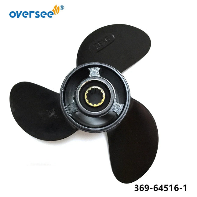 OVERSEE Boat Motor 369-64516 Propeller Aluminium For Tohatsu Nissan Outboard 369-64516-1 4HP 5HP 7.8 x 8"