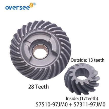 Forward Gear 57510-97JM0 And Pinion 57311-97JM0 Gear Kit For Suzuki Outboard Motor 4T DF2.5