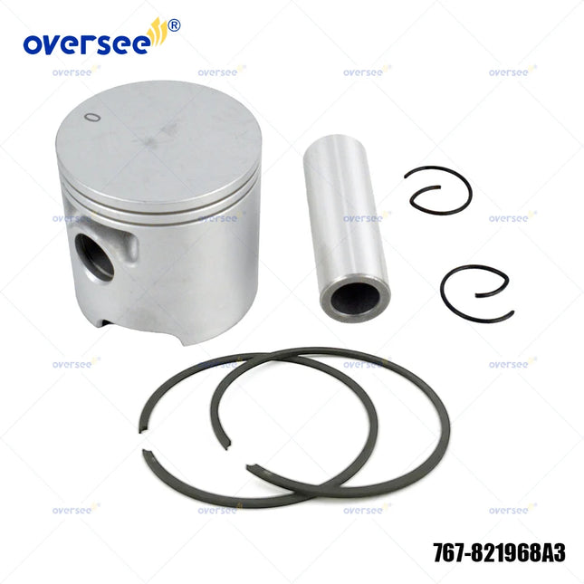 767-879878T5 Piston & Ring Set STD For Mercury Mariner 15-25HP Outboard 100-04K 821968A3 767-821968A3 879878T5 65mm