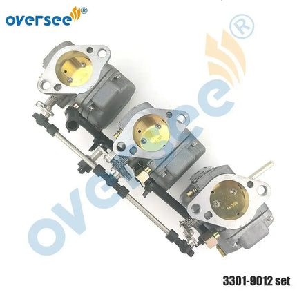 3301-9012 Carburetor Kit For Mercury Mariner 2T 70-75-80-90 HP 3cyl Outboard Engine