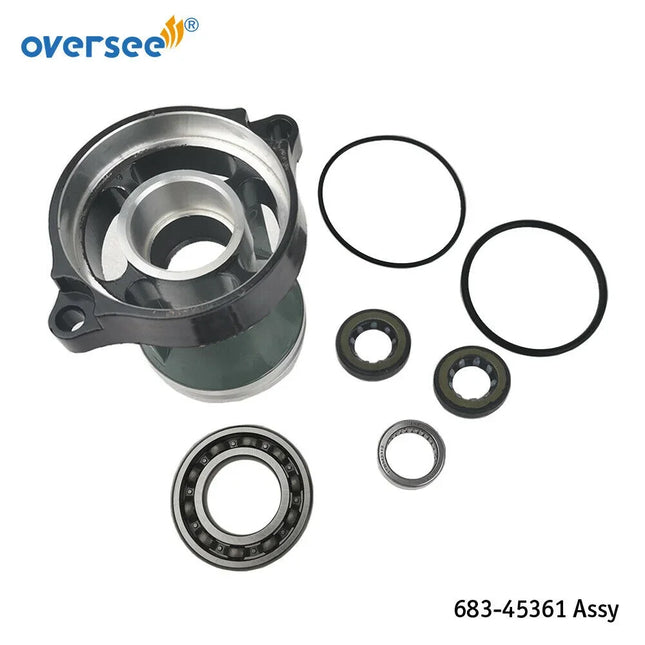 683 6B4 Lower Casing Cap Assy For Yamaha 2 Stroke 15HP 9.9HP Outboard Engine With Bearings and Seals 683-45361 6B4-45361
