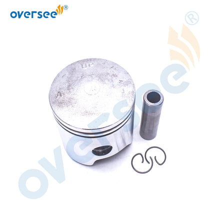 6E7-11635-00-00 Piston Set 56mm + 0.25mm Case For Yamaha 9.9HP 15HP Outboard Engine Boat Motor