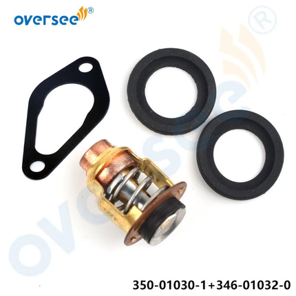 350-01030-1 Outboard Thermostat with Gasket 346-01032-0 for Nissan Tohatsu M15D2 M18E2 M8B M9.8B M9.9D2