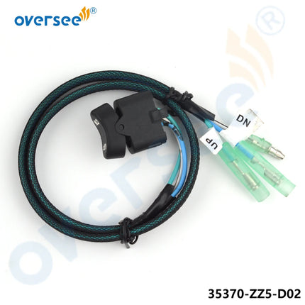 35370-ZZ5-D02 Boat Motor Power Trim & Tilt Switch for Honda Outboard Side Remote Control Box 24800-ZZ5-A02