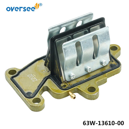63W-13610-00 Reed Valve Assy Replaces For Yamaha Parsun Powertec 9.9HP 15HP Outboard Engine, Boat Motor 63V-13610