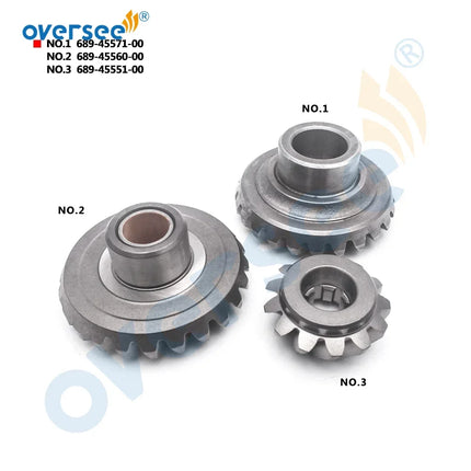 689 Gear Kit For Yamaha 2T 25HP 30HP Outboard Engine Forward Gear 689-45560 Reverse Gear 689-45571 Pinion 689-45551