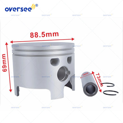 854686A11 & 854687A11 Piston Kit STD for Mercury 240 EFI Sportjet Jet Drive Outboard Engine Port & Starboard Piston Set