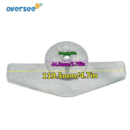 6B4-45251 Zinc Anode For Yamaha 2T 9.9HP 15HP Outboard Engine 6B4452510000 6B4-45251-00 6B4-45251-00-00
