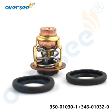 350-01030-1 Outboard Thermostat with Gasket 346-01032-0 for Nissan Tohatsu M15D2 M18E2 M8B M9.8B M9.9D2