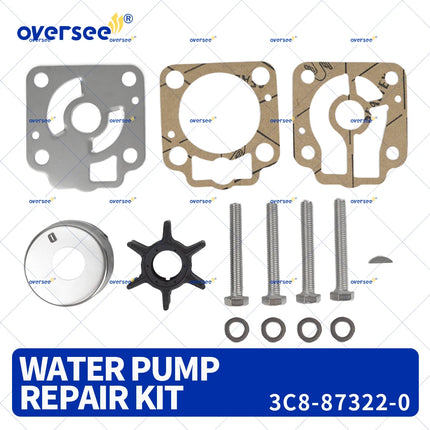 3C8-87322 Water Pump Repair Kit For Tohatsu Nissan 2T 40 50HP Mercury 853792A3 853792A10