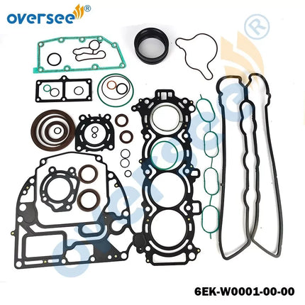 6EK-W0001-00-00 Powerhead Head Gasket Kit For Yamaha Outboard 2T 115-130HP Motor Boat Enfgine Parts