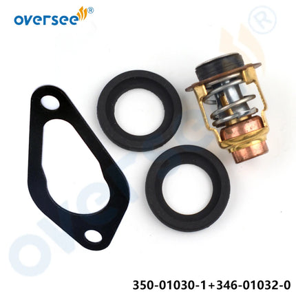 350-01030-1 Outboard Thermostat with Gasket 346-01032-0 for Nissan Tohatsu M15D2 M18E2 M8B M9.8B M9.9D2