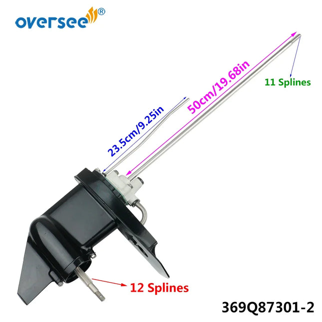369S87301-2 Lower Unit Assy Short For Tohatsu Outboard Motor 2T M4C,M5B,M5BS Series Engines 369-87301-2;3GRQ873010