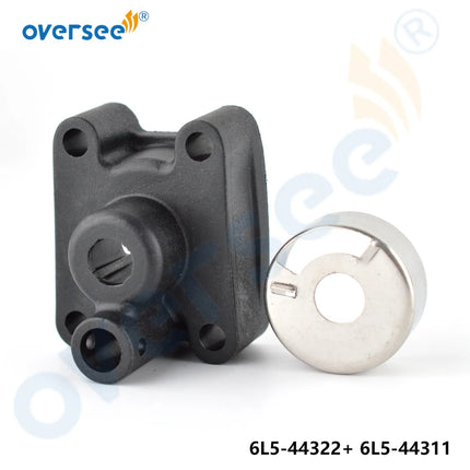 6L5-44322 Cartridge Insert + 6L5-44311 Water Pump Housing for Yamaha 3HP Outboard Engine
