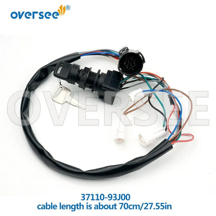 37110-93J00 Ignition Key Switch For Suzuki Outboard 4 Stroke 15-250HP 1998-2011 Engine 37110-93J01