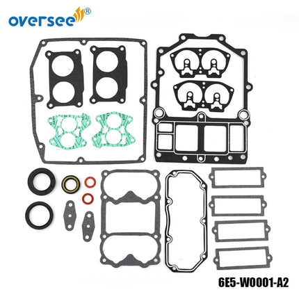 6F3-W0001 Powerhead Gasket Kit 6E5-W0001-01 For Yamaha 2T V4 115-130HP Outboard Engine 6E5-W0001-A2