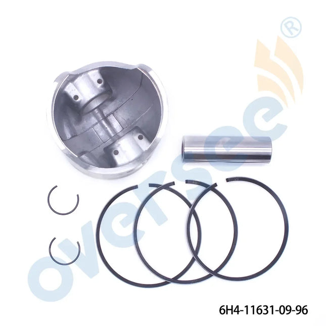 6H4-11631 STD Piston Set with 3 Rings For Yamaha 2T 40HP 50HP 3 Cylinder Outboard Motor 6H4-11631-09-96/95 67MM