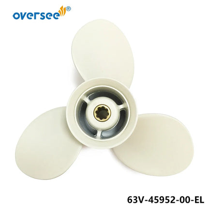 Aluminum Propeller 9-1/4x10 Fits Yamaha Outboard 9.9HP 15HP 63V-45952-00-EL 9 1/4 10