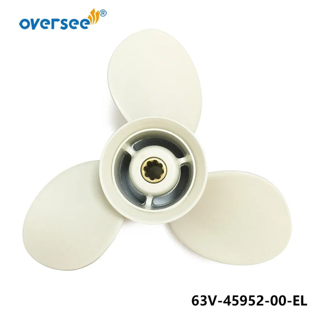 Aluminum Propeller 9-1/4x10 Fits Yamaha Outboard 9.9HP 15HP 63V-45952-00-EL 9 1/4 10