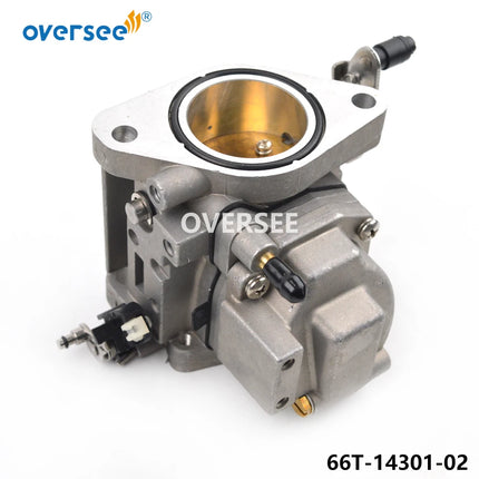 66T-14301-02 66T-14301 Carburetor Carb Assy For Yamaha Outboard Motor 2 Stroke 40HP 40X E40X 40XMH 66T1430102 New Model