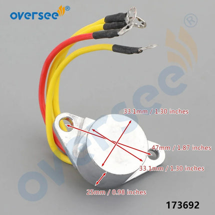 173692 Regulator Rectifier For Johnson For Evinrude 9.9-60HP 581778 18-5709 153-1778 Outboard Motor