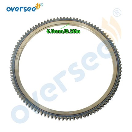 350-06091 Flywheel Crown Gear Ring For Tohatsu Outboard Motor Seapro HDX Hidea 2T 15HP 18HP 3G2-06091-1; Mercury 15HP