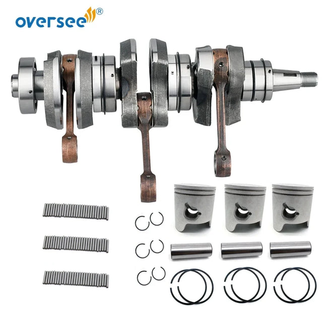 6H3 Crankshaft Assy with Piston Set For Yamaha Outboard Engine 60HP 6K5 Model Parsun 6H3-1140-03 69D-W1140-01