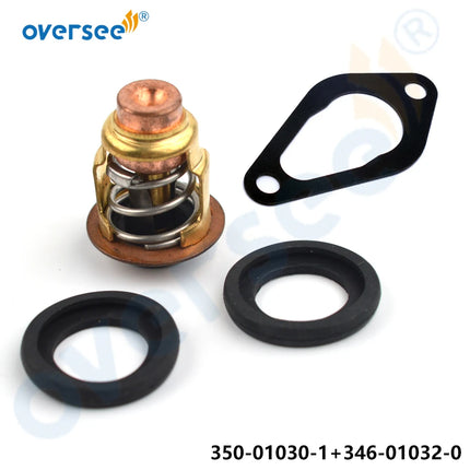 350-01030-1 Outboard Thermostat with Gasket 346-01032-0 for Nissan Tohatsu M15D2 M18E2 M8B M9.8B M9.9D2