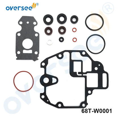 68T-W0001-20 Lower Unit Gasket Kit for Yamaha 4-Stroke 6HP 8HP 9.9HP Outboard Engine