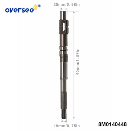 8M0140448 Propeller Shaft for Mercury 200-250HP Outboard Engine ALPHA ONE (GEN. II) 824111 44-824111
