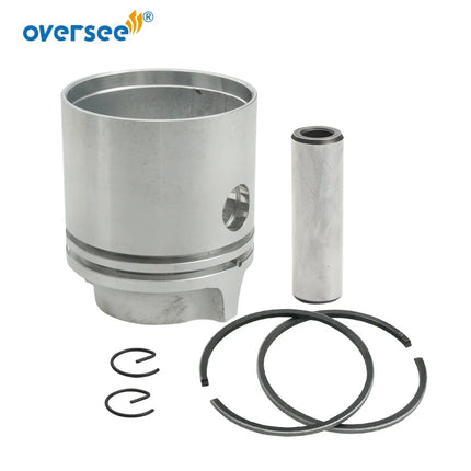 6G1-11631 6G1-11610 Piston with Ring STD Kit For Yamaha Outboard Motor 2T 6HP 8HP 6G1-11631-00-98 6G1-11610-00 50mm Marine Parts