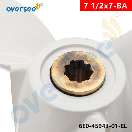 6E0-45943-01-EL Propeller for Yamaha Outboard Engine Part 7 1/2x7-BA 4HP 5HP 6E3 Series