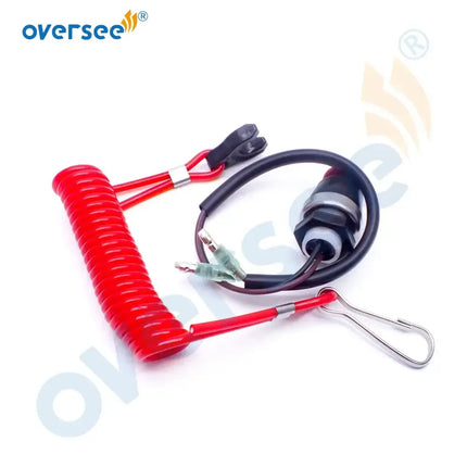 398-06830 Safety Stop Switch With Lanyard For Tohatsu Outboard Motor 398-06830-0 398068300M