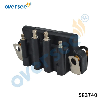 583740 Dual Plug Ignition Coil for Johnson Evinrude Outboard Engine Rel 18-5170, 0583298